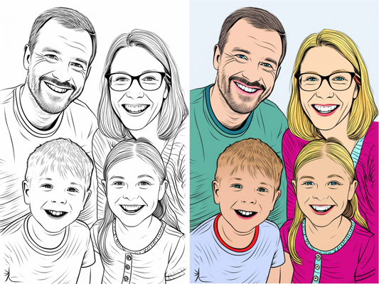 Lag ditt eget fargeleggingsark – last opp ditt bilde