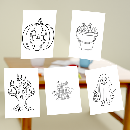 Halloween – 30 Fargeleggingsark