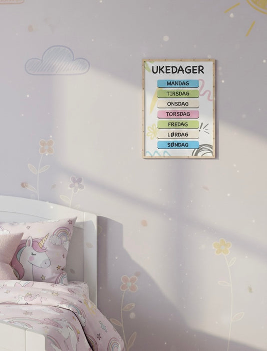 Min Store Planlegger – Pakke med ukeplan, dager og måneder