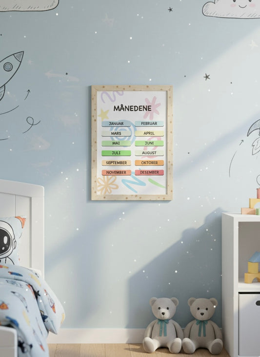 Min Store Planlegger – Pakke med ukeplan, dager og måneder
