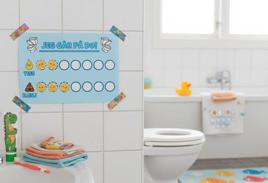 Jeg går på do! – Belønningsskjema for pottetrening